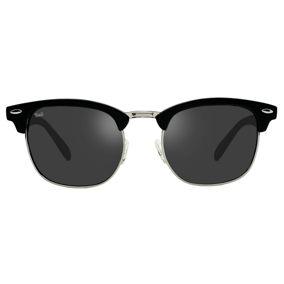 The Classic Matt Black And Silver Polarized Kali Sunglasses Co