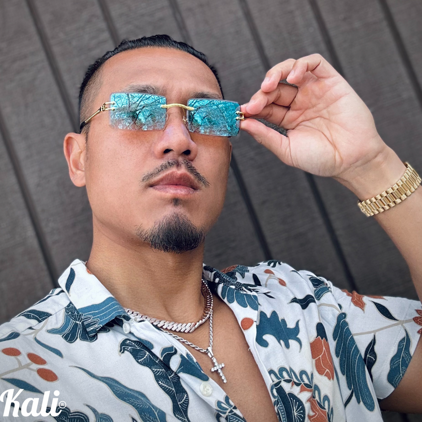 Retro OG II Blue Mirror